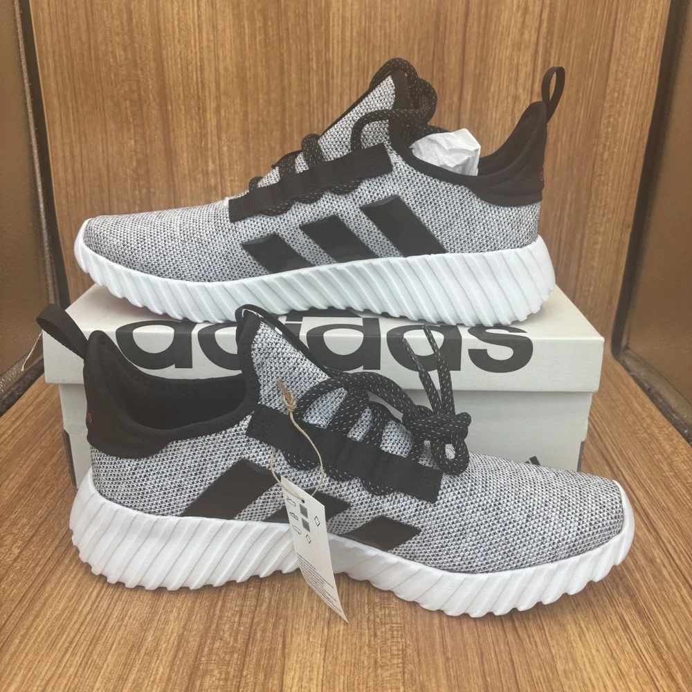 New Adidas Kaptir 3.0 Sneakers Mens 13 Grey Black New IH4838 Running Shoes